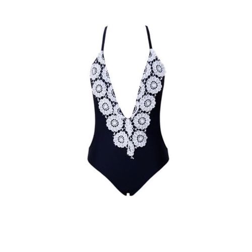  It’s Beach Time for our #beachbum Babes!! Our Cori Black Swimsuit with trendy #crochet detail