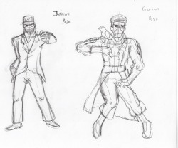 TF2 JoJo poses sketch.