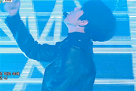 baehkkyun:  black haired baek in pink suit x black leather jacket  