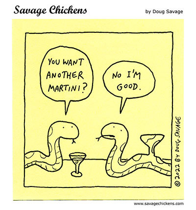 savagechickens:  Had Enough.And more snakes.