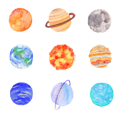 lolflora:zodiac—signs:  zodiac—signs:  cute lil planets on a transparent background