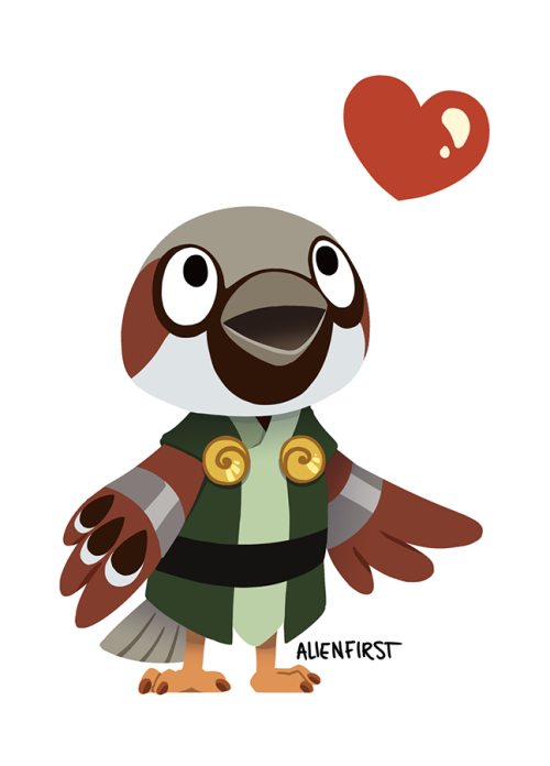 My DnD birb son in a sort of ACNH style (I TRIED okay). Theo would be a lovely villager and gift you