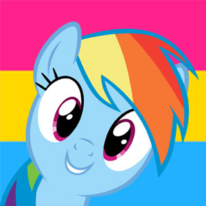 My Little Pony + Rainbow Dash (Pansexual Pride)Fell free to save and use!