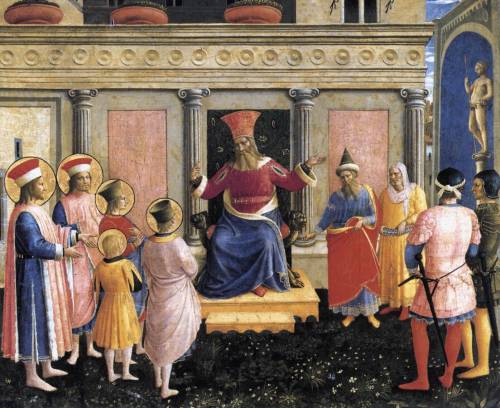 Saint Cosmas and Saint Damian before Lisius, 1440, Fra AngelicoMedium: panel,tempera