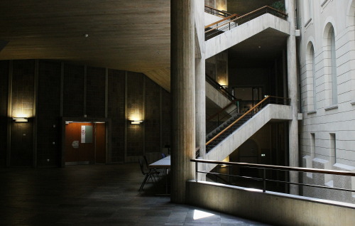 Inside the University of Zurich. Beautiful Architecture. 