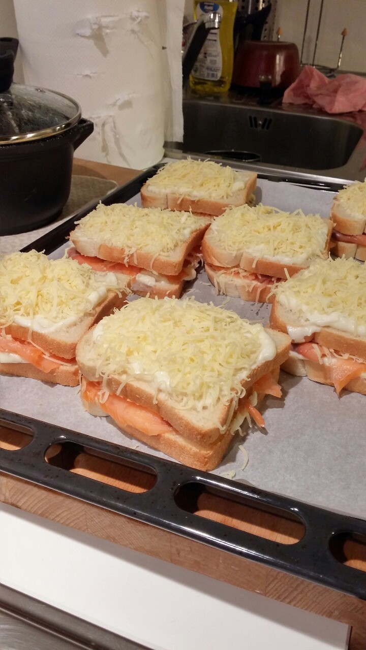 Delicious dinner at my place&hellip;  All salmon based&hellip;  salmon pasta