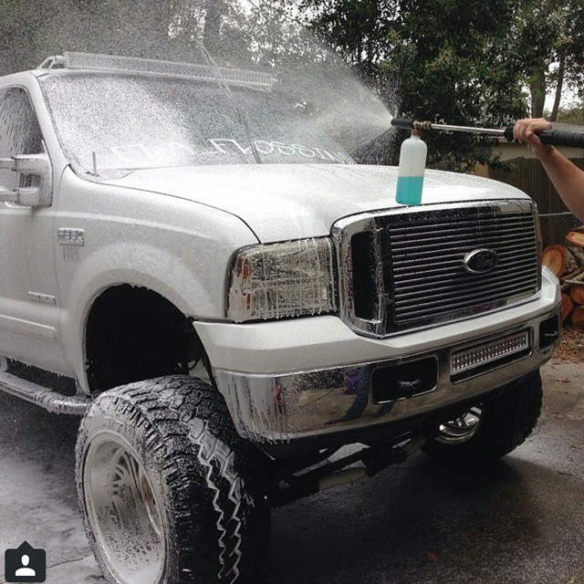 chemicalguys:  Washing @fla_flossin show truck with @chemicalguys foam cannon and