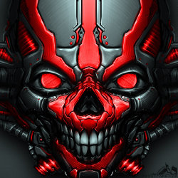 namingthelabrats:mechskull by noistromo