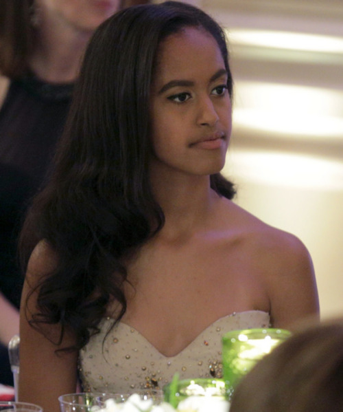 Porn Pics accras:  Malia and Sasha Obama attend first