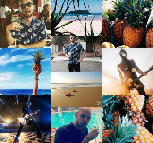 Simon and Pineapples aesthetic board
