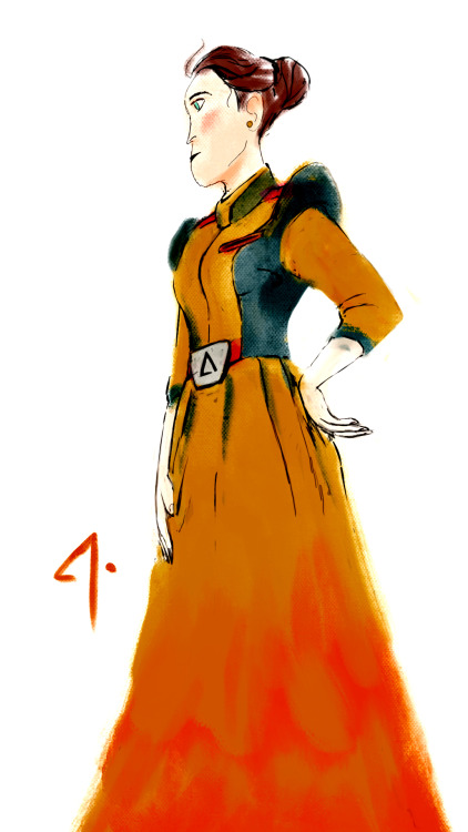She is the queen of a futuristic dynasty, turning into dictatorship against her