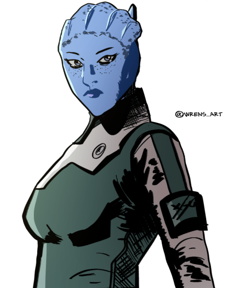 First time drawing Garrus and Liara