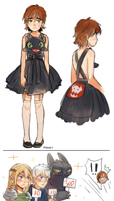 haddok-frost:kadeart: Toothless dress >