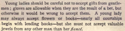 questionableadvice:  ~ Modern Etiquette in Public and Private, 1893via Internet Archive  a bet~( o_0 )?