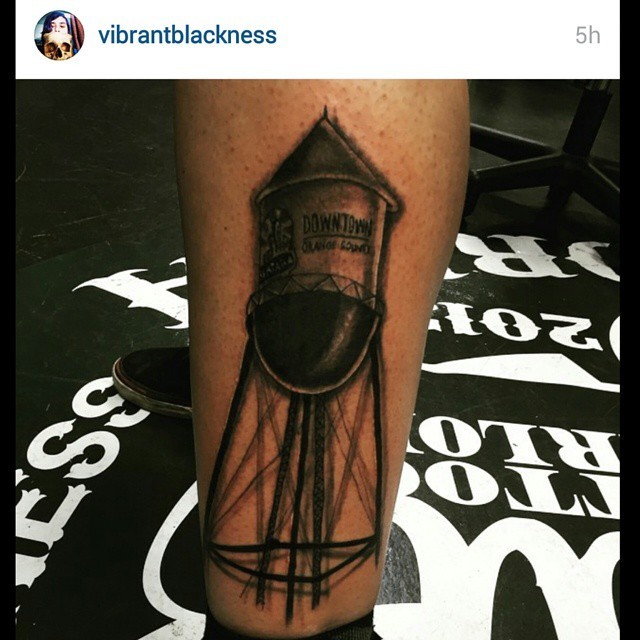 Zoe Bean Tattoo  Added this NYC water tower to Peters collection