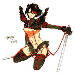 rivaillexmikasa:  Mikasa, Ryuko version 