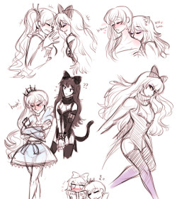 some monochrome/checkmating sketches and