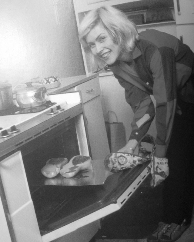 Debbie Harry in the kitchen