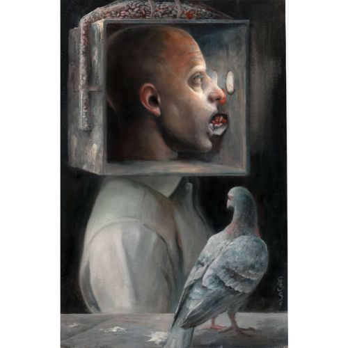 SKINNER´S CAGE II Oils on prepared cardboard | 35 x 50 cm | 2018 #santiagocaruso #painting #oi