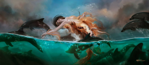diefantasie: Mermaid and Dolphins by Kevin “Ksottam” (A World of Fantasy)