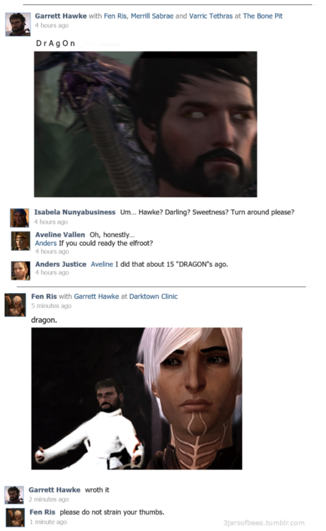 friendship with hawke be like&hellip;cheers @dear-kristine-15 for requesting garrett and fen&rsq