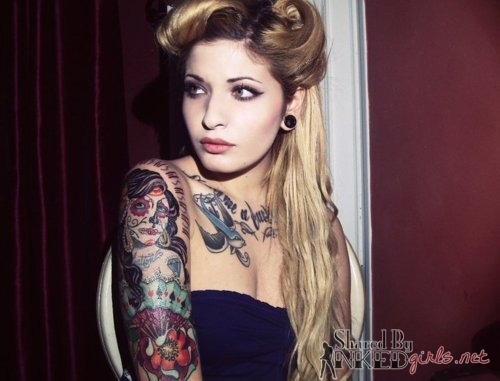 sexxyinkedgirl:  Follow us For The finest Inked Girls and female Tattoo Models around