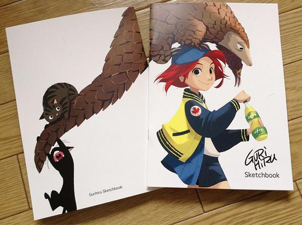bryankonietzko:  gurihiru:  We made a sketchbook for TCAF.It is 24 pages of books