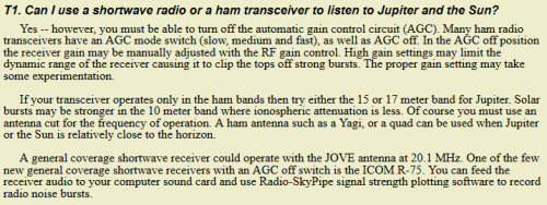 Using A Shortwave Radio To Listen To Jupiter And The Sun. 