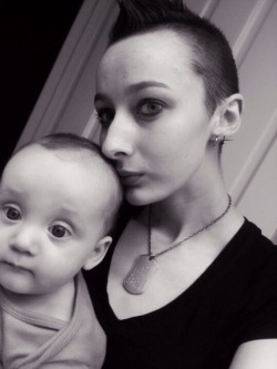 Throwback To When This Little Girl Was Just A Baldy Baby And I Was 17.