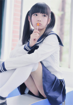 Cute Japanese Schoolgirl.