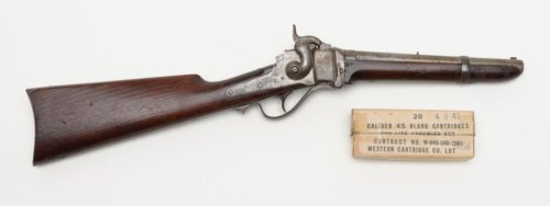 US Coast Guard line throwing gun converted from a Sharps breechloading rifle.  Late 19th century.