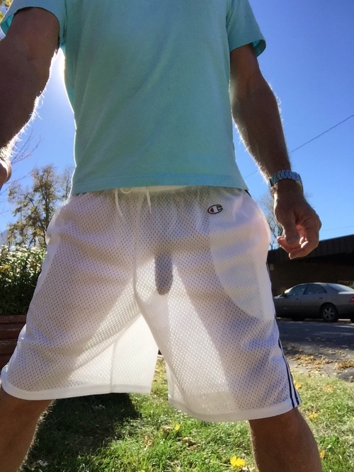coloradowildboys:  In front of my house on TuesdayLove those shorts!  Thanks again ;-)
