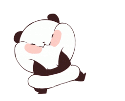stickerd: yururin panda moving 