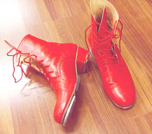 Love to Tap Dance — Red tap boots!