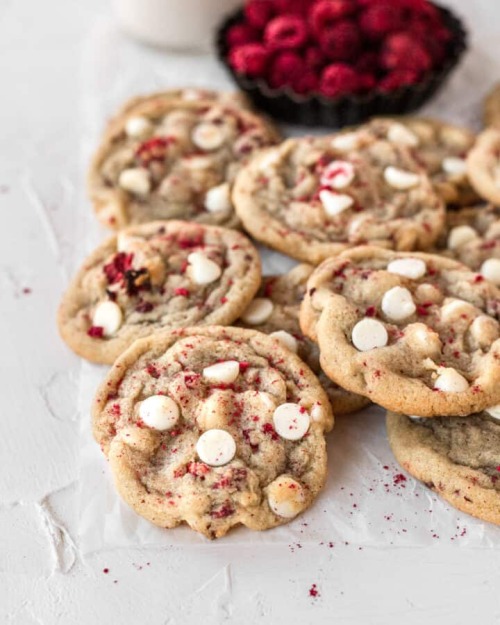 White Chocolate Raspberry Cookies