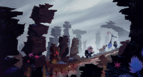 scurviesdisneyblog: Pixar Week: Up visual development by Dominique Louis, Lou Romano, Ricky Nie