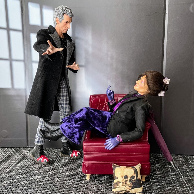 TWELVE: missy, why is the kitchen full of weapons?! GOMEZ!M (with her feet up): i've just been down the shops. couldn't trust you to pick out anything nice.