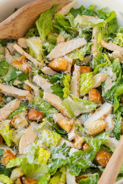 verticalfood:  Chicken Caesar Salad with