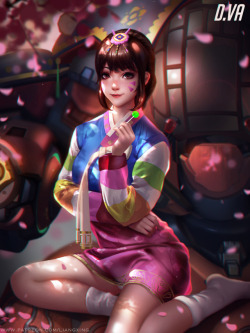 liang-xing:  D.vaFan art for overwatch~ Patreon：https://www.patreon.com/liangxing