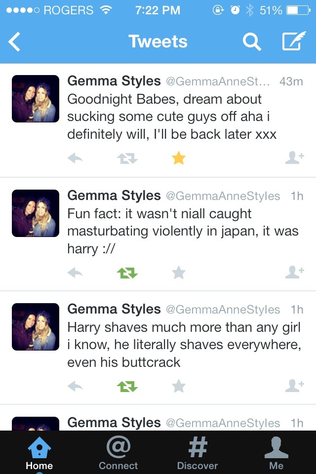 i-wanthelostfrand:  Gemma’s tweets are amazing.  She’s fucking hilarious. 