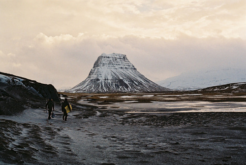 Surfing Iceland.