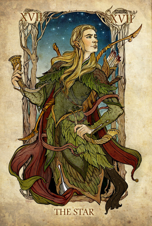 becausemagichappens: outlawelvenprince: Some LORD OF THE RINGS Tarot Major Arcana cards, makes me wa