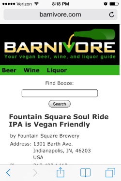 fatassvegan:  Need to know which beers, wines,