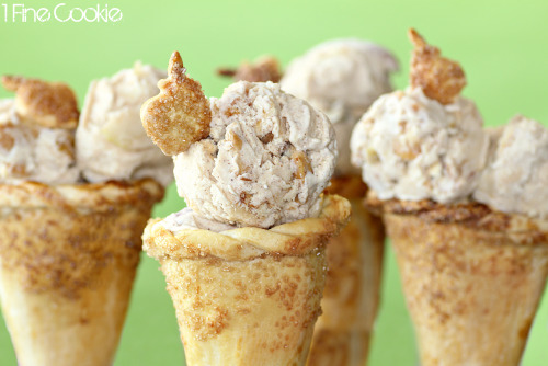 Apple pie ice cream on pie crust ice cream cones by 1 Fine Cookie Apple Pie Ice Cream on Pie Crust I