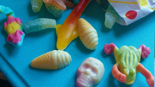 I love pick a mix!Was on vacation at the weekend and came across a sweet shop that had a bunch of shaped candy that I had not seen before like the newts. I could not resist buying some