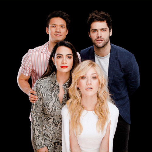 nephilimdaily: Katherine McNamara, Emeraude Toubia, Matthew Daddario & Harry Shum Jr. | BUILD Se