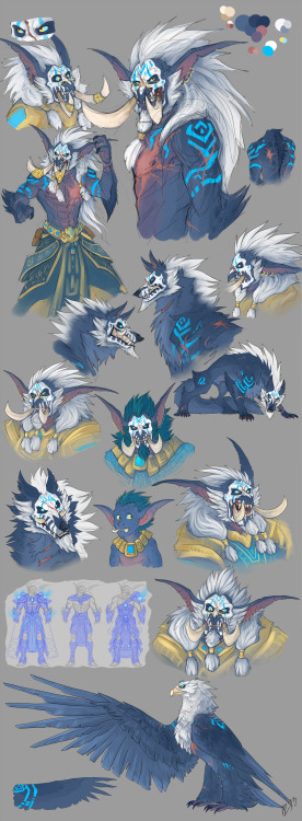 m00kish:Warcraft_shaman_concepts by ~TheNightmareDragon