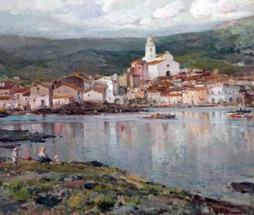 Cadaques - Meiffren Y Yoig  Elisio (1849-1940)Impressionism