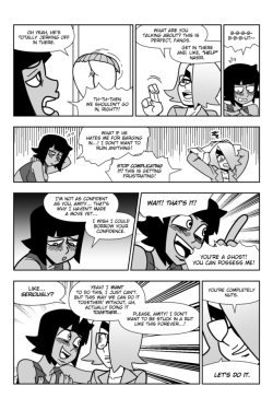 What’s that? It’s a new page of Friends with Benifrits ‘cause I finally stopped waffling on how to proceed with the plot. They’re fuckin’ vampires and ghosts and shit - time to get weird.