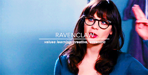 zooeys:new girl → hogwarts houses